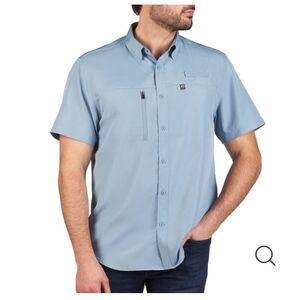 The American Outdoorsman INDIAN RIVER FISHING SHIRT Cornflower‎ color M Nwt